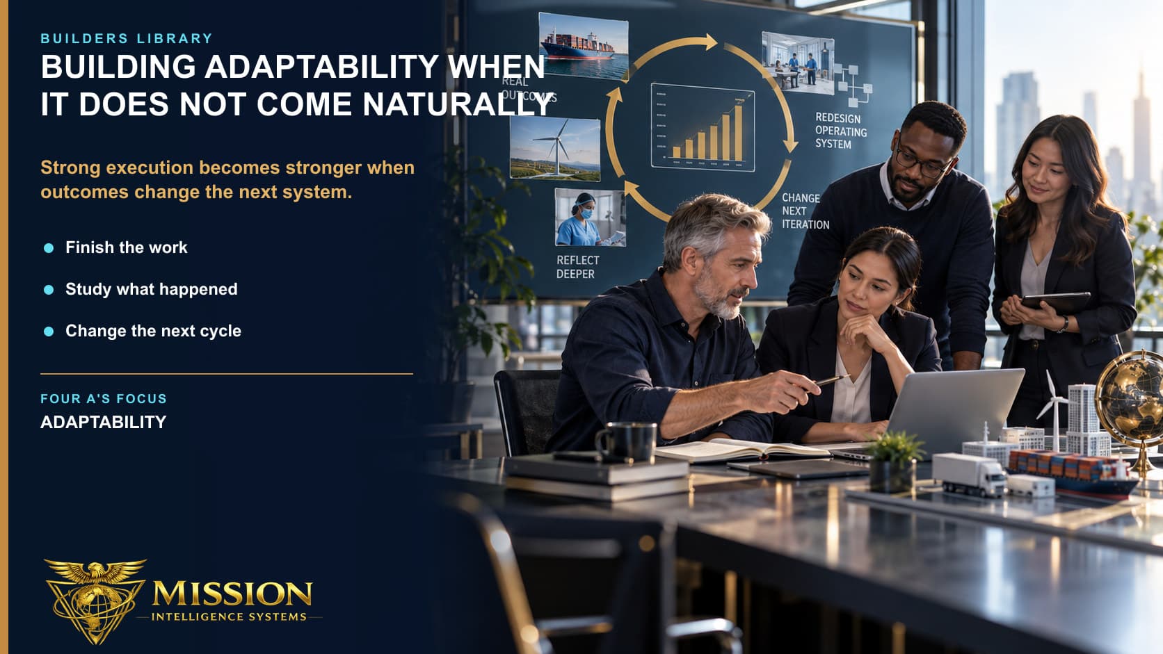 A strong execution team studies real outcomes and feeds what it learned into a redesigned next operating cycle.